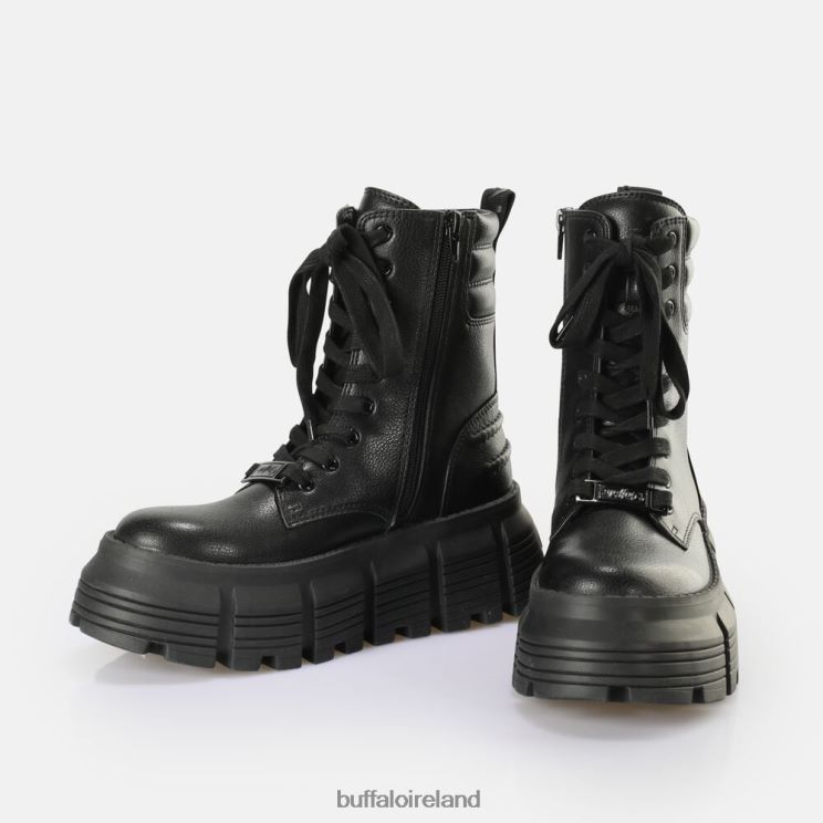 black_buffalo_ava_laceup_mid_boot_vegan_boots_f06zhh894.jpg Black Buffalo Ava Laceup MID Boot vegan |Boots F06ZHH894 - Image 1