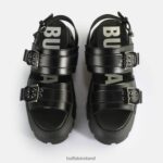 Black Buffalo Ava Platform Sandals vegan |Sandals F06ZHH520 - Image 3