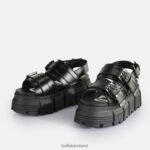 Black Buffalo Ava Platform Sandals vegan |Sandals F06ZHH520 - Image 4
