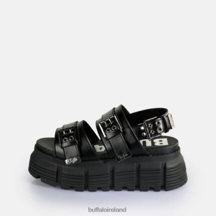 Black Buffalo Ava Platform Sandals vegan |Sandals F06ZHH520