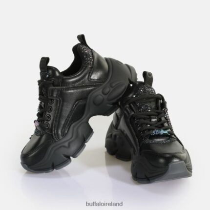 Black Buffalo Binary Glam Sneaker Sneaker Low vegan |Sneakers F06ZHH421