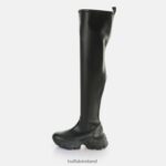 Black Buffalo Binary overknee boot vegan |Boots F06ZHH472 - Image 2