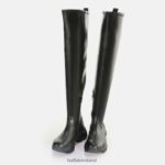 Black Buffalo Binary overknee boot vegan |Boots F06ZHH472 - Image 4