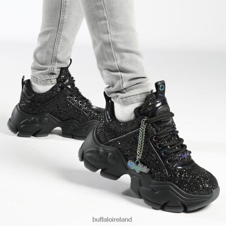 black_buffalo_binary_trainer_low_vegan_sneakers_f06zhh24.jpg Black Buffalo Binary trainer Low vegan |Sneakers F06ZHH24 - Image 1