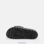 Black Buffalo Eve Chain platform sandals vegan |Slides F06ZHH699 - Image 6