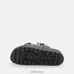 Black Buffalo Eve Stud platform sandals vegan |Slides F06ZHH673 - Image 6