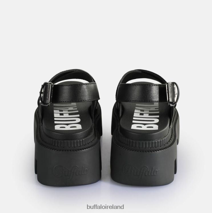 Black Buffalo Flora Cross Platform Sandals vegan |Sandals F06ZHH164 - Image 5
