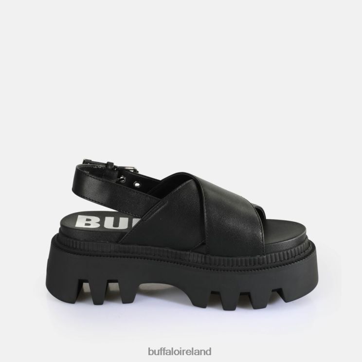 Black Buffalo Flora Cross Platform Sandals vegan |Sandals F06ZHH164 - Image 6