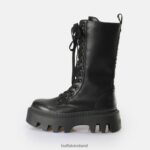 Black Buffalo Flora Laceup HI Boot vegan |Boots F06ZHH649 - Image 2