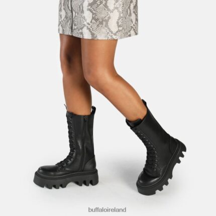 Black Buffalo Flora Laceup HI Boot vegan |Boots F06ZHH649