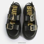 Black Buffalo Flora On Platform Sandals vegan |Sandals F06ZHH106 - Image 3