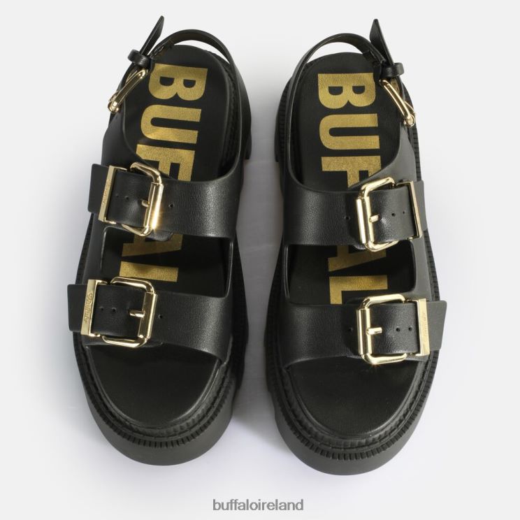 Black Buffalo Flora On Platform Sandals vegan |Sandals F06ZHH106 - Image 3