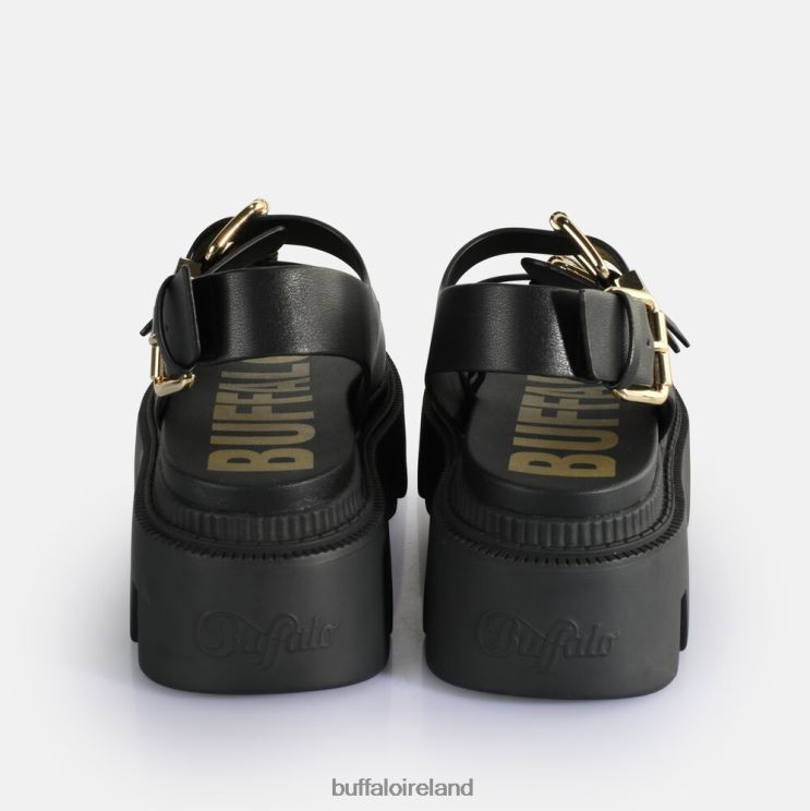 Black Buffalo Flora On Platform Sandals vegan |Sandals F06ZHH106 - Image 5