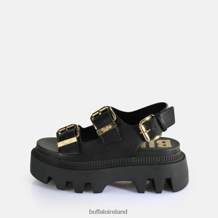 Black Buffalo Flora On Platform Sandals vegan |Sandals F06ZHH106 - Image 1