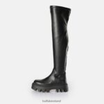 Black Buffalo Flora overknee boot vegan |Boots F06ZHH633