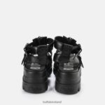 Black Buffalo GLD ZIP platform sandals vegan |Sandals F06ZHH406 - Image 5