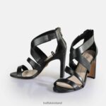 Black Buffalo Jean Flow Heeled Sandals vegan |Sandals F06ZHH192 - Image 4