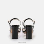 Black Buffalo Jean Neat High-Heeled Sandal vegan |Sandals F06ZHH36 - Image 5
