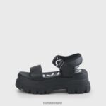Black Buffalo Jojo Plateau Sandals vegan |Sandals F06ZHH753