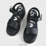 Black Buffalo Jojo Plateau Sandals vegan |Sandals F06ZHH753 - Image 3
