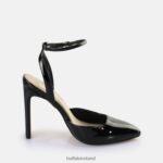 Black Buffalo Jolie Vamp Heeled Sandals vegan |Sandals F06ZHH331 - Image 4