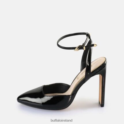 Black Buffalo Jolie Vamp Heeled Sandals vegan |Sandals F06ZHH331