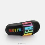 Black Buffalo Lake Bold Platform Slide vegan |Slides F06ZHH193