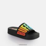 Black Buffalo Lake Bold Platform Slide vegan |Slides F06ZHH193 - Image 4