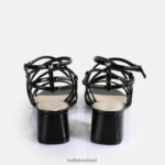 Black Buffalo Lilly Cage Heeled Sandals vegan |Sandals F06ZHH288 - Image 5