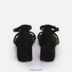 Black Buffalo Lilly Glam heeled sandal vegan |Sandals F06ZHH26 - Image 2