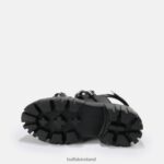 Black Buffalo Lion Chain platform sandal vegan |Sandals F06ZHH902 - Image 6