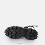 Black Buffalo Lion Choker Platform Sandals vegan |Sandals F06ZHH181 - Image 7