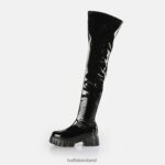 Black Buffalo Lion Over Boot vegan |Boots F06ZHH634