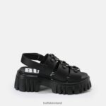 Black Buffalo Lion Pierce platform sandal vegan |Sandals F06ZHH870 - Image 7