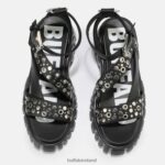 Black Buffalo Lion Riv platform sandal vegan |Sandals F06ZHH871 - Image 3