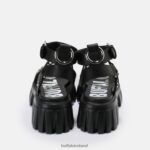 Black Buffalo Lion Riv platform sandal vegan |Sandals F06ZHH871 - Image 5