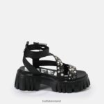 Black Buffalo Lion Riv platform sandal vegan |Sandals F06ZHH871 - Image 7