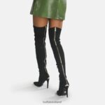 Black Buffalo Marjorie2 Over-the-knee vegan |Boots F06ZHH869 - Image 2