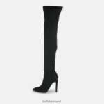 Black Buffalo Marjorie2 Over-the-knee vegan |Boots F06ZHH869