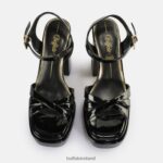 Black Buffalo May Donna Heeled Sandals vegan |Sandals F06ZHH251 - Image 3