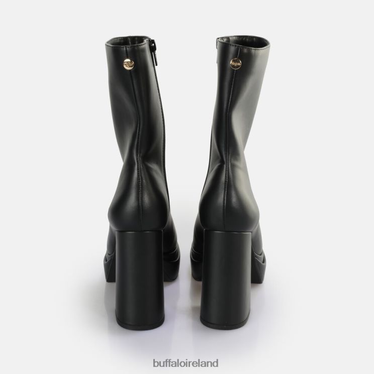 Black Buffalo May Zip Boot Mid Ankle Boot vegan |Boots F06ZHH533 - Image 3