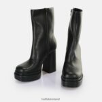 Black Buffalo May Zip Boot Mid Ankle Boot vegan |Boots F06ZHH533 - Image 4
