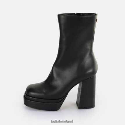 Black Buffalo May Zip Boot Mid Ankle Boot vegan |Boots F06ZHH533