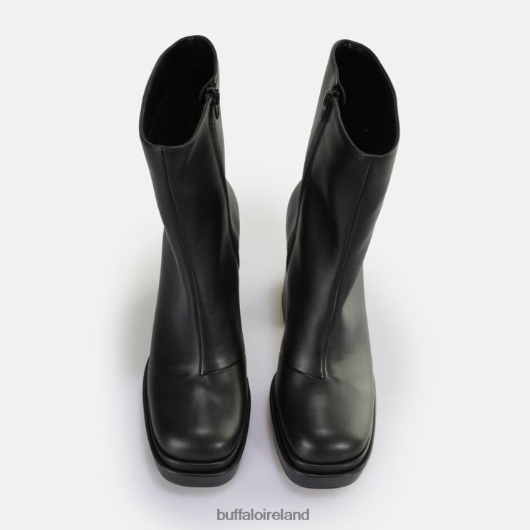 Black Buffalo May Zip Boot Mid Ankle Boot vegan |Boots F06ZHH533 - Image 7