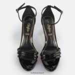 Black Buffalo Melissa 2 heeled sandals vegan |Sandals F06ZHH220 - Image 3