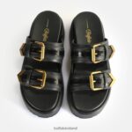 Black Buffalo Noa Ari Platform Sandals vegan |Slides F06ZHH18 - Image 3