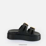Black Buffalo Noa Ari Platform Sandals vegan |Slides F06ZHH18 - Image 6