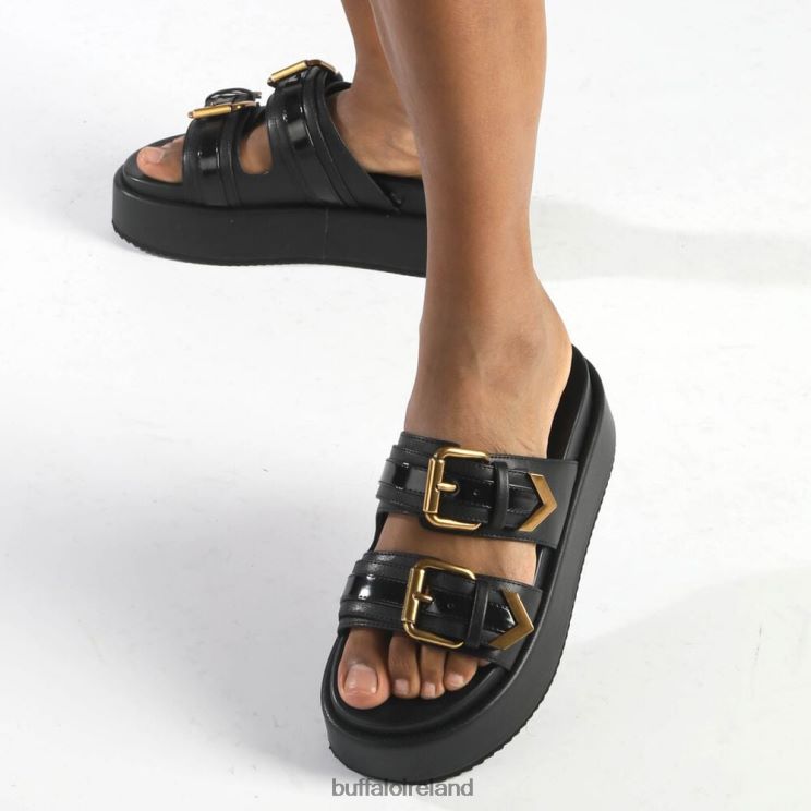 black_buffalo_noa_ari_platform_sandals_vegan_slides_f06zhh18.jpg Black Buffalo Noa Ari Platform Sandals vegan |Slides F06ZHH18 - Image 1