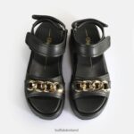 Black Buffalo Noa Quilt Chain Platform Sandals vegan |Sandals F06ZHH281 - Image 3