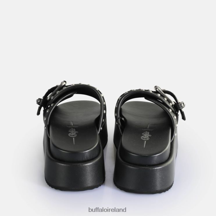 Black Buffalo Noa Rock Slide Platform Sandals vegan |Slides F06ZHH156 - Image 5